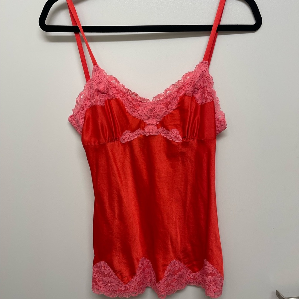 Vintage Pink/Red Lingerie Top